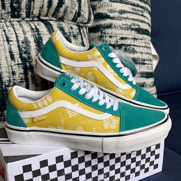 Vans Skate Old Skool Aloha Marine/Gold MENS - Picture 6 of 16